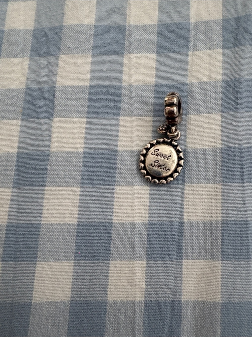 Pandora sweet  Sister Silver-Tone Charm Pendant